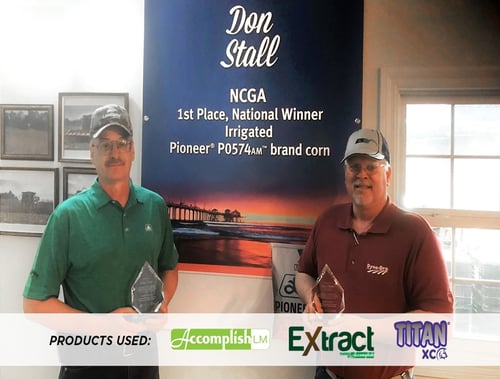 2017 NCGA National Winner Irrigated Corn-Grower Don Stall (left)-CPS Clay Martz (right)