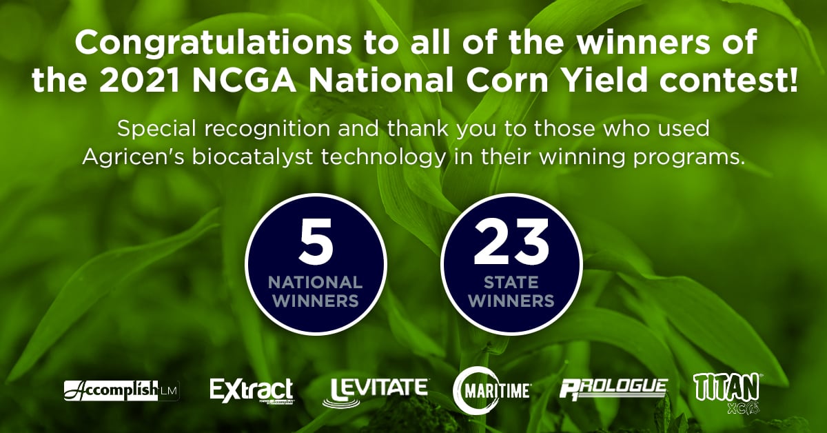 Congratulating the 2021 NCGA National Corn Yield Contest Winners